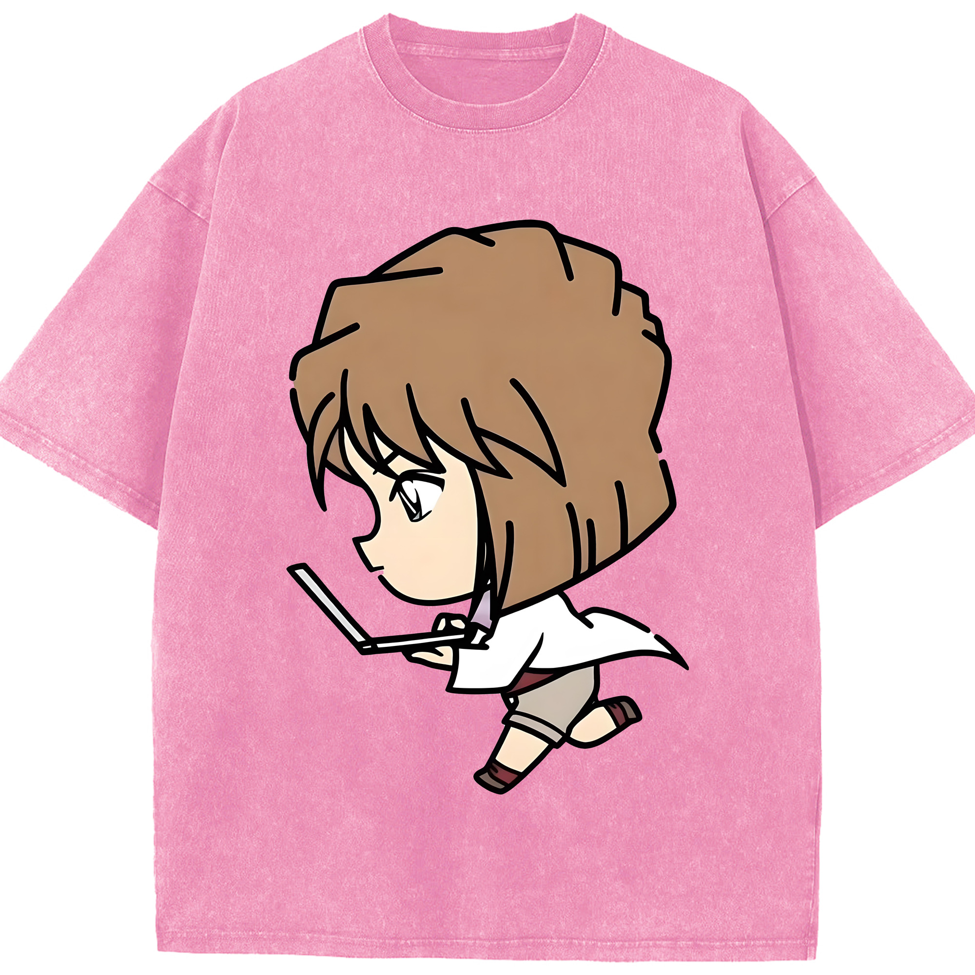 （画像用） 名探偵コナン 灰原 哀 はいばら あい Detective Conan Anita Hailey、Vi Graythorn Haibara Ai 綿100% ヴィンテージ風 半袖Tシャツ（フロントプリント）